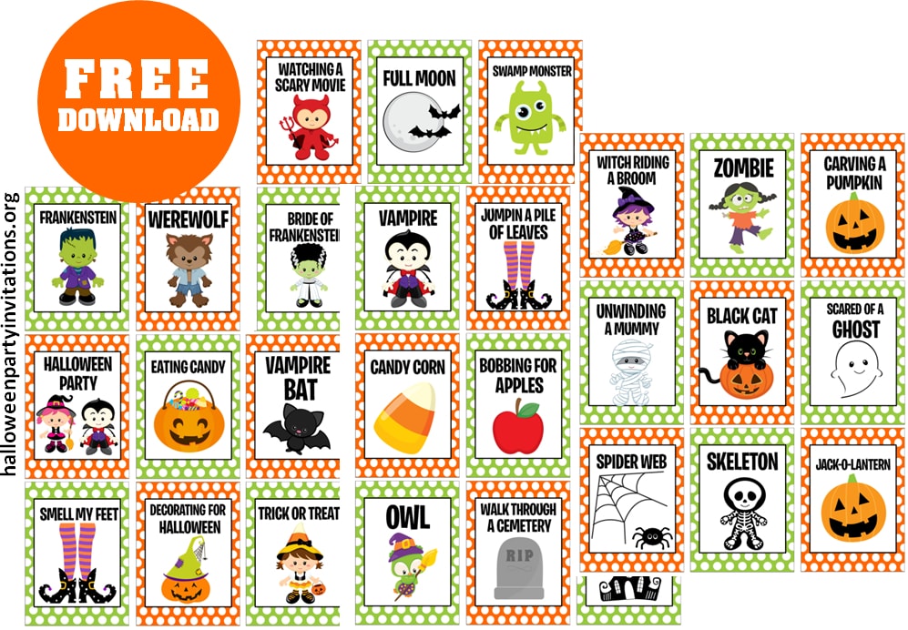 Halloween games printable free