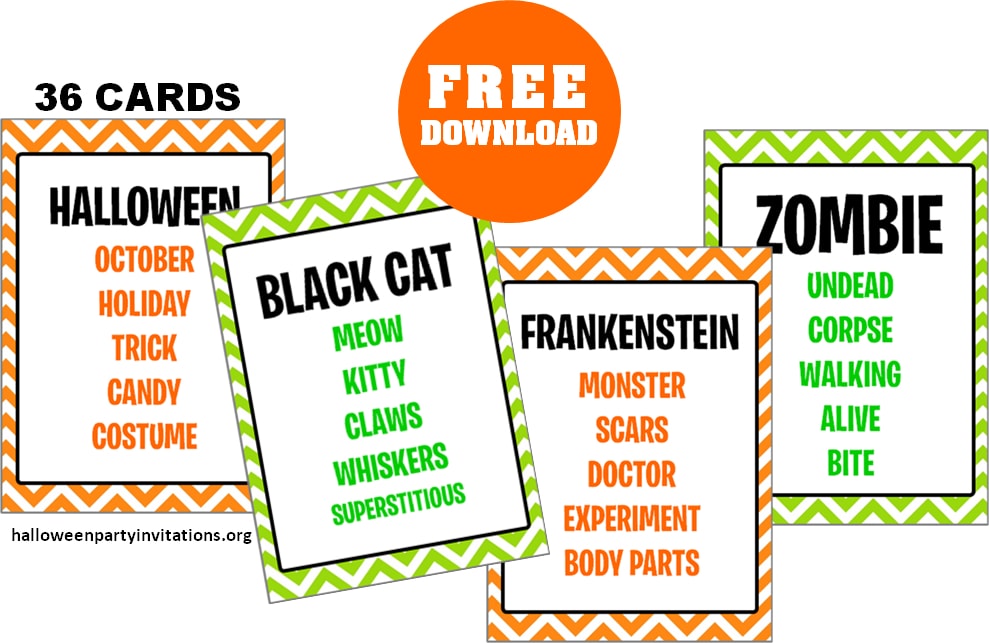 printable Halloween game sheets