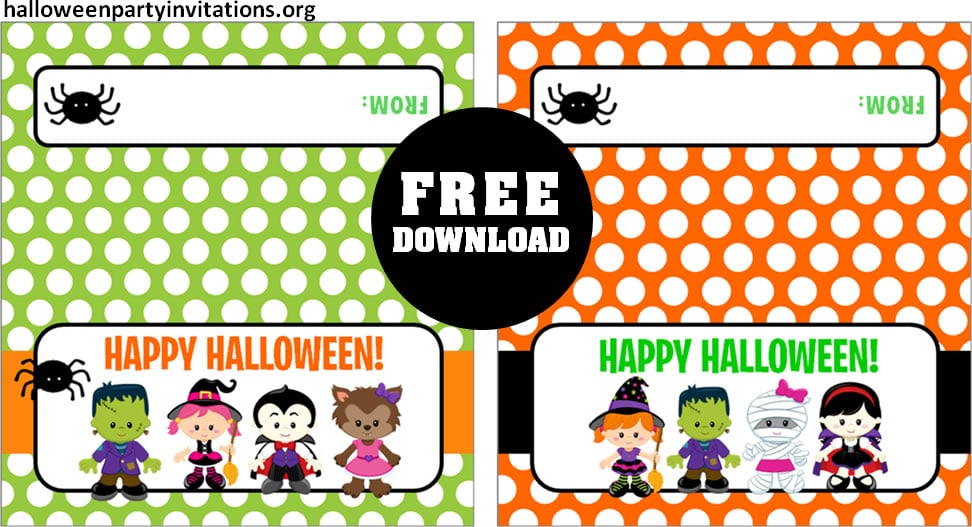 Free Halloween bag toppers