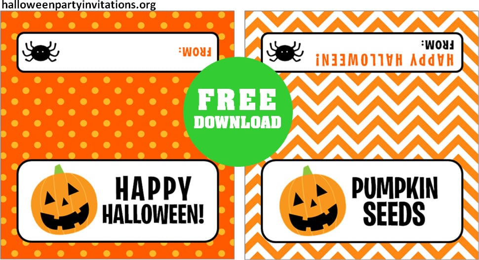Halloween treat bag toppers free printable
