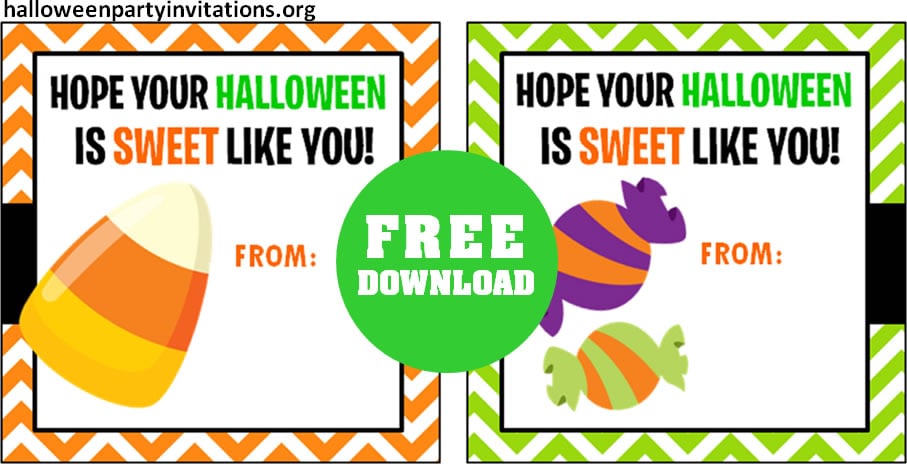 Halloween treat tags printable