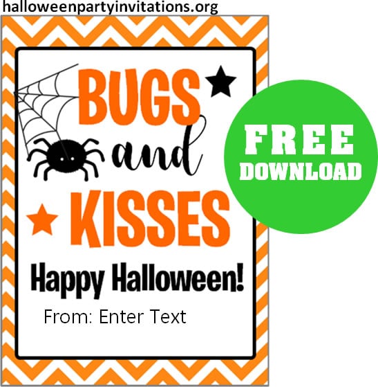 Halloween gift tag download