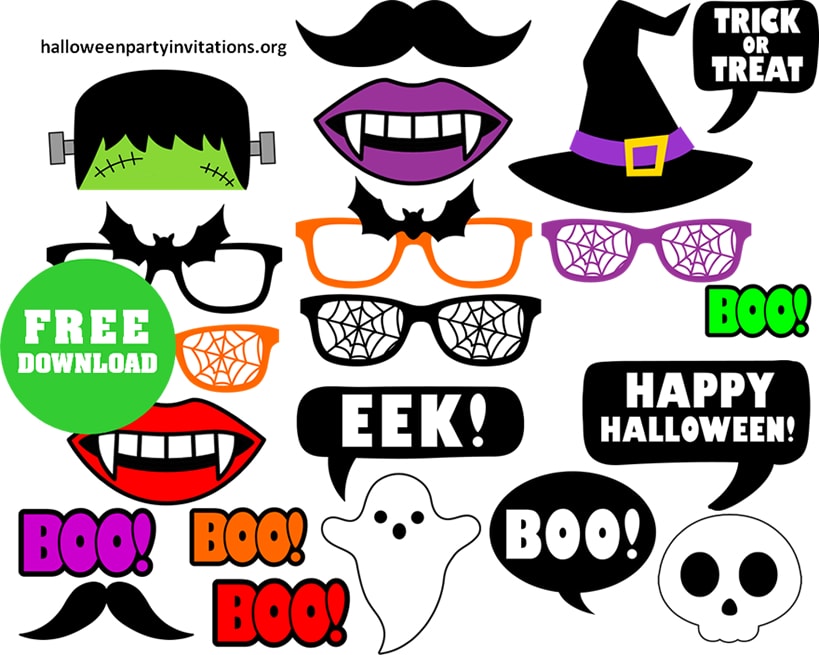 Halloween Photo Booth Props